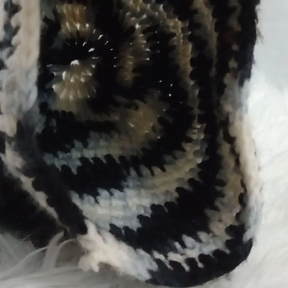 Winter girl bundle black/white hat and blue white  headbands
